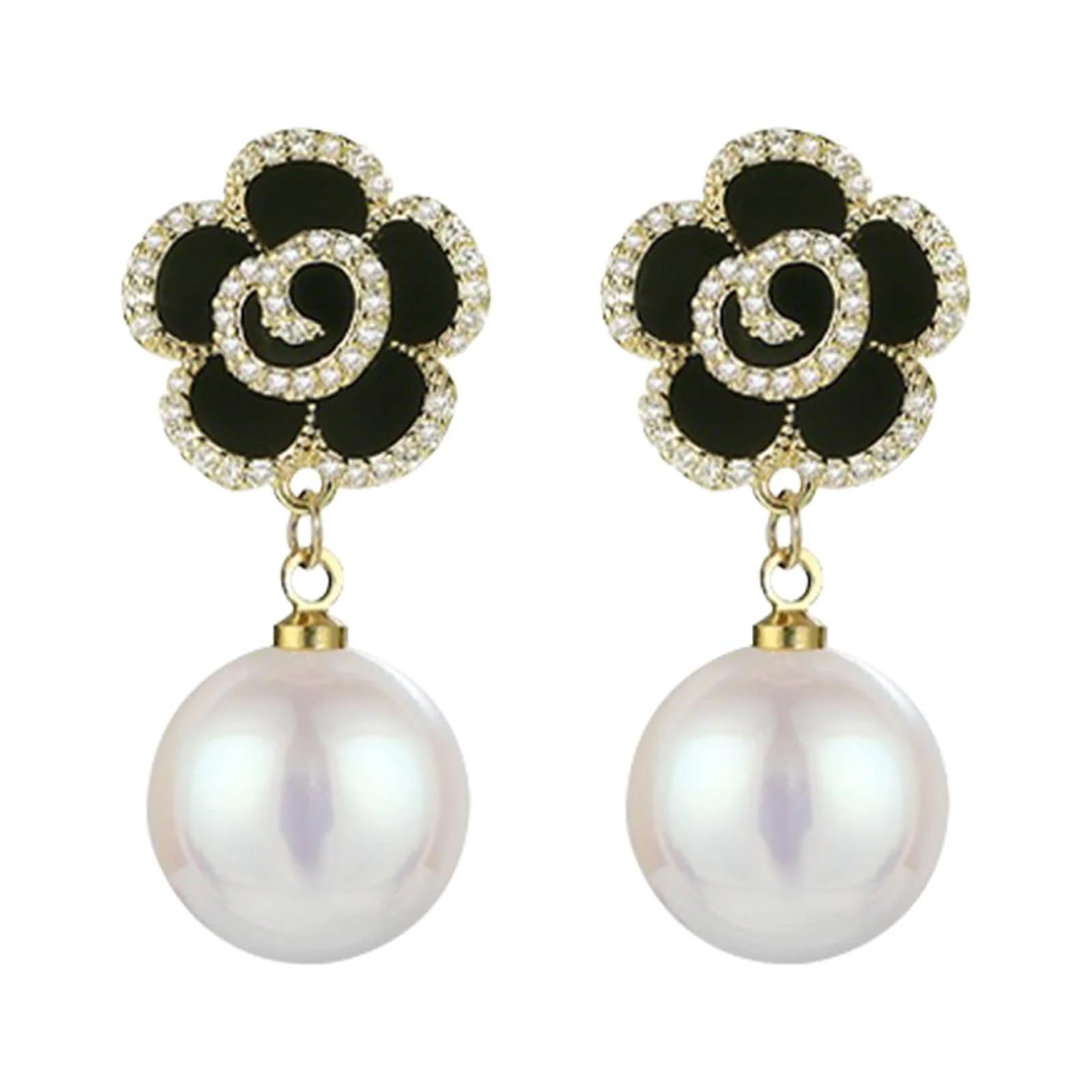 YouBella Fashion Jewellery Celebrity Inspired Stylish Pearl Earings Earrings for Women and Girls (Black) (YBEAR_33398) (B0D4K2DNTP) Amazon Price History, Amazon Price Tracker