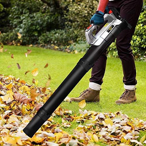 Aspiradora de hojas, jardinería Soplador inalámbrico Aspirador de cuchillas Soplador de nieve inalámbrico portátil Colector de polvo recargable Herramienta de limpieza de patio de jardín