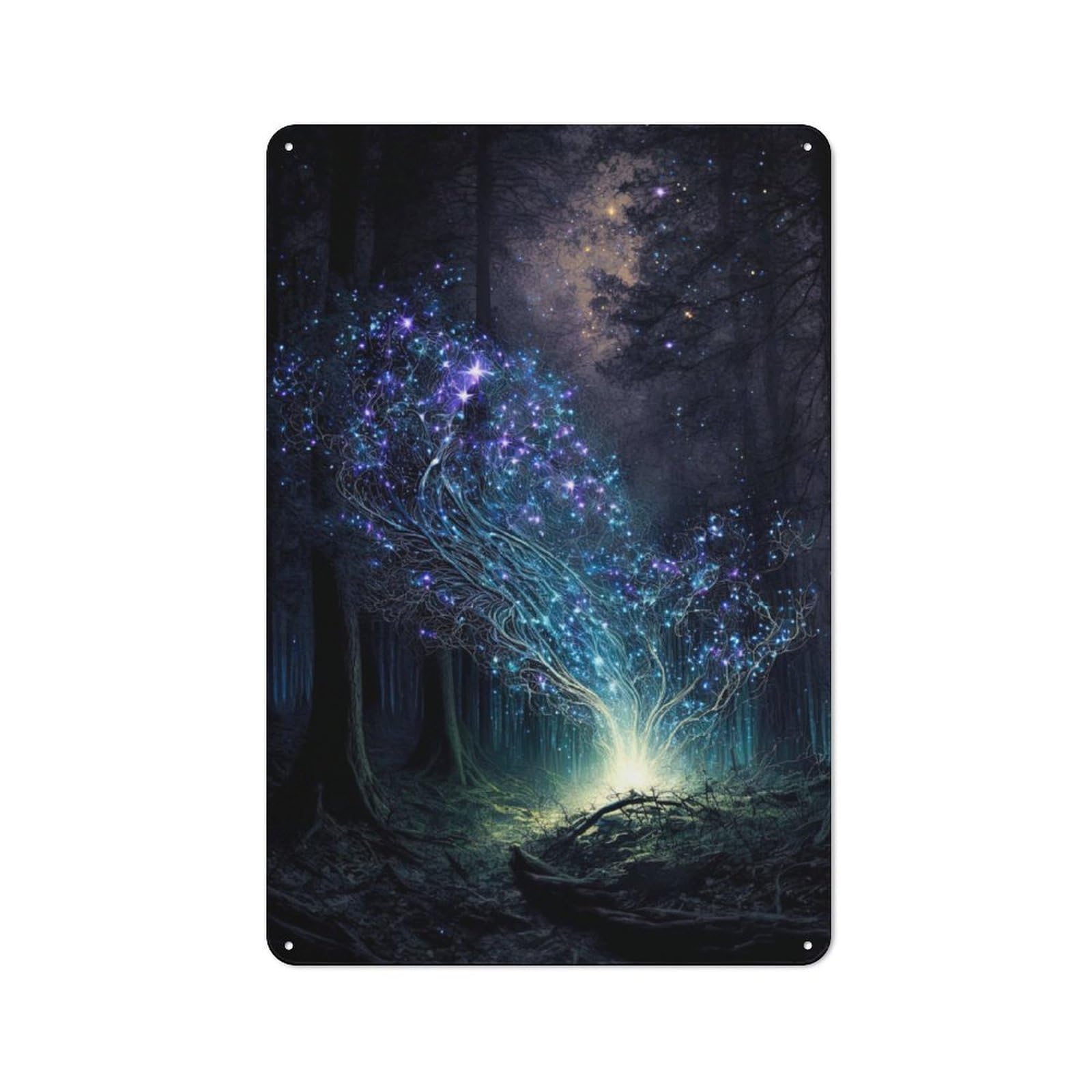 Junmoney Forest Spirit Metal Sign 30X20cm With For Workshop Wall, Rustic Decor, For Garage, Workshop And Man Cave Decoration