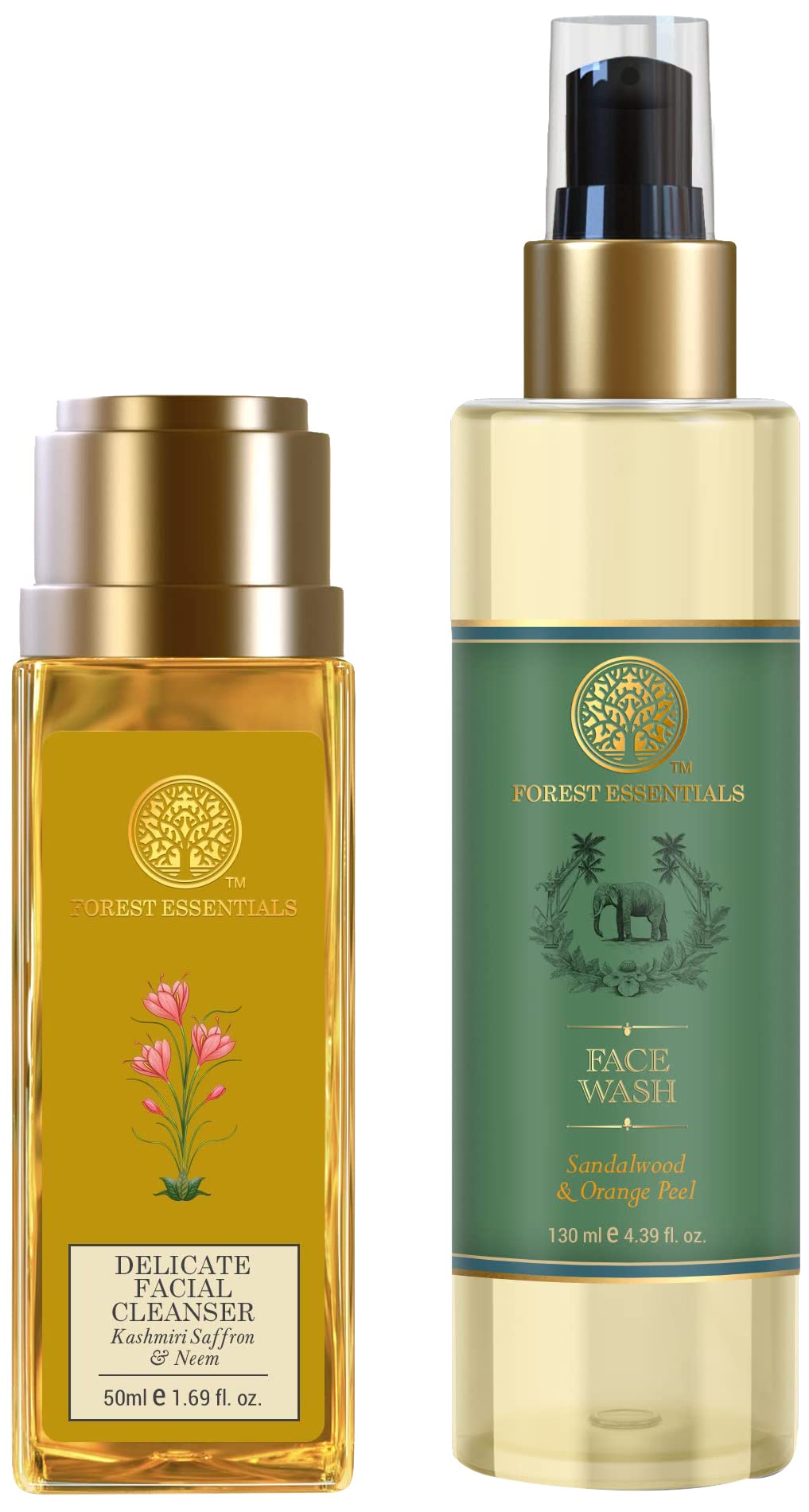 Forest Essentials Facial Cleanser Sandalwood & Orange Peel & Forest Essentials Delicate Facial Cleanser Kashmiri Saffron & Neem-image-32