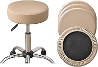 Vista 34 de HAOYONG Juego de 4 fundas redondas para taburetes de bar, impermeables, de poliuretano, fundas elásticas para taburetes de bar, fundas para sillas