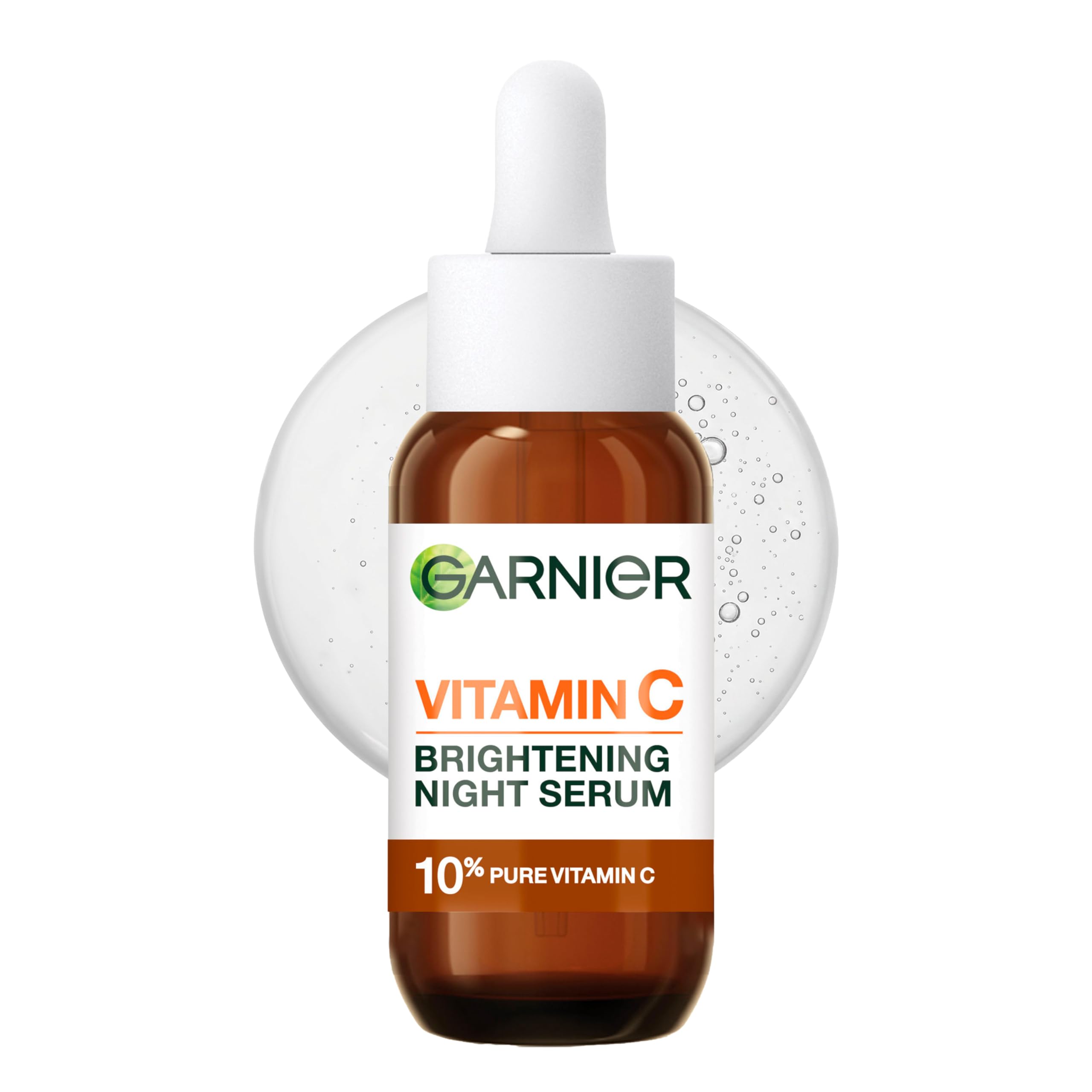 Garnier Targeted Anti Dark Spot Night Serum For Face, 10% Pure Vitamin C & Hyaluronic Acid, 30 Ml