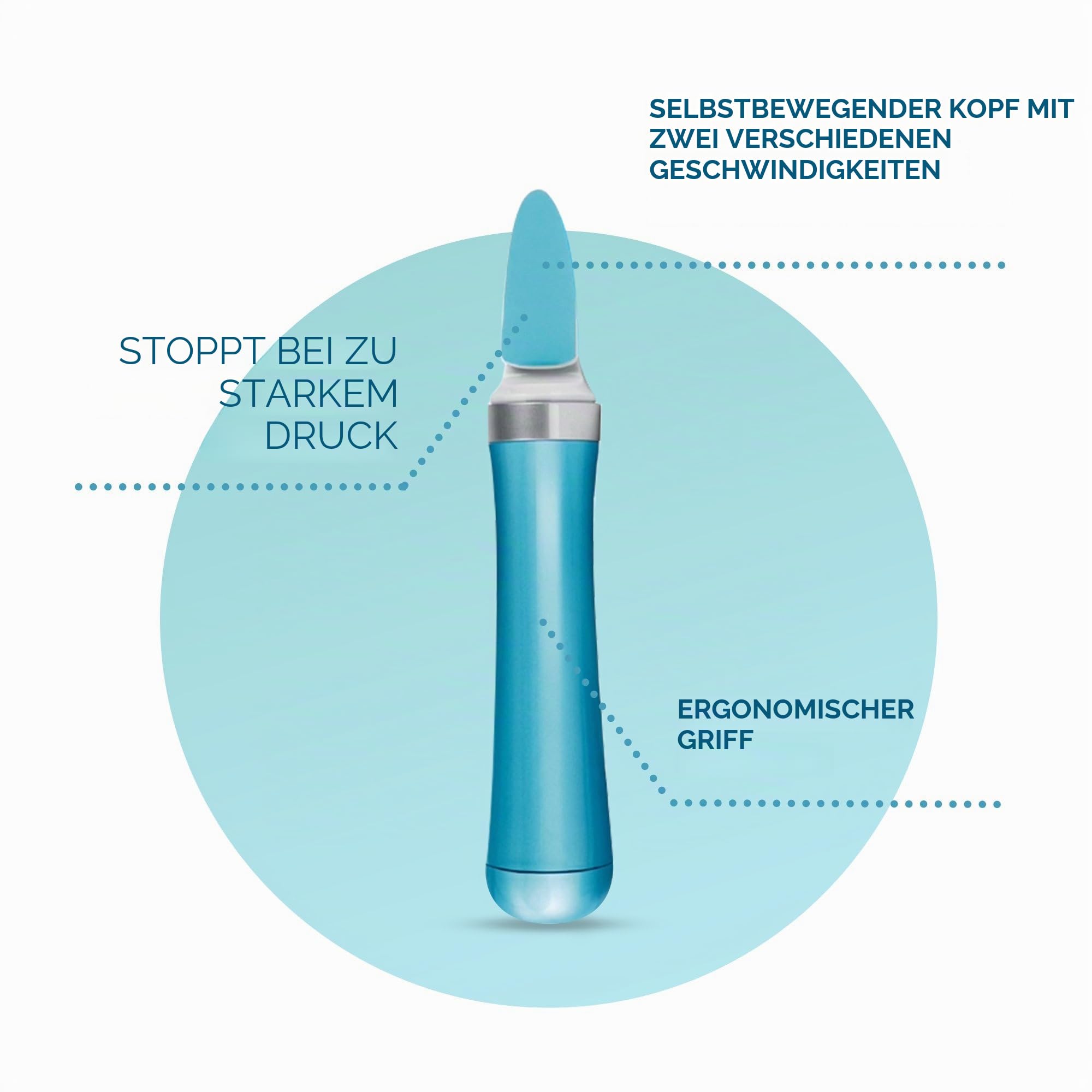 Scholl Velvet Smooth Elektronisches Nagelpflegesystem, blau, 1 Stück