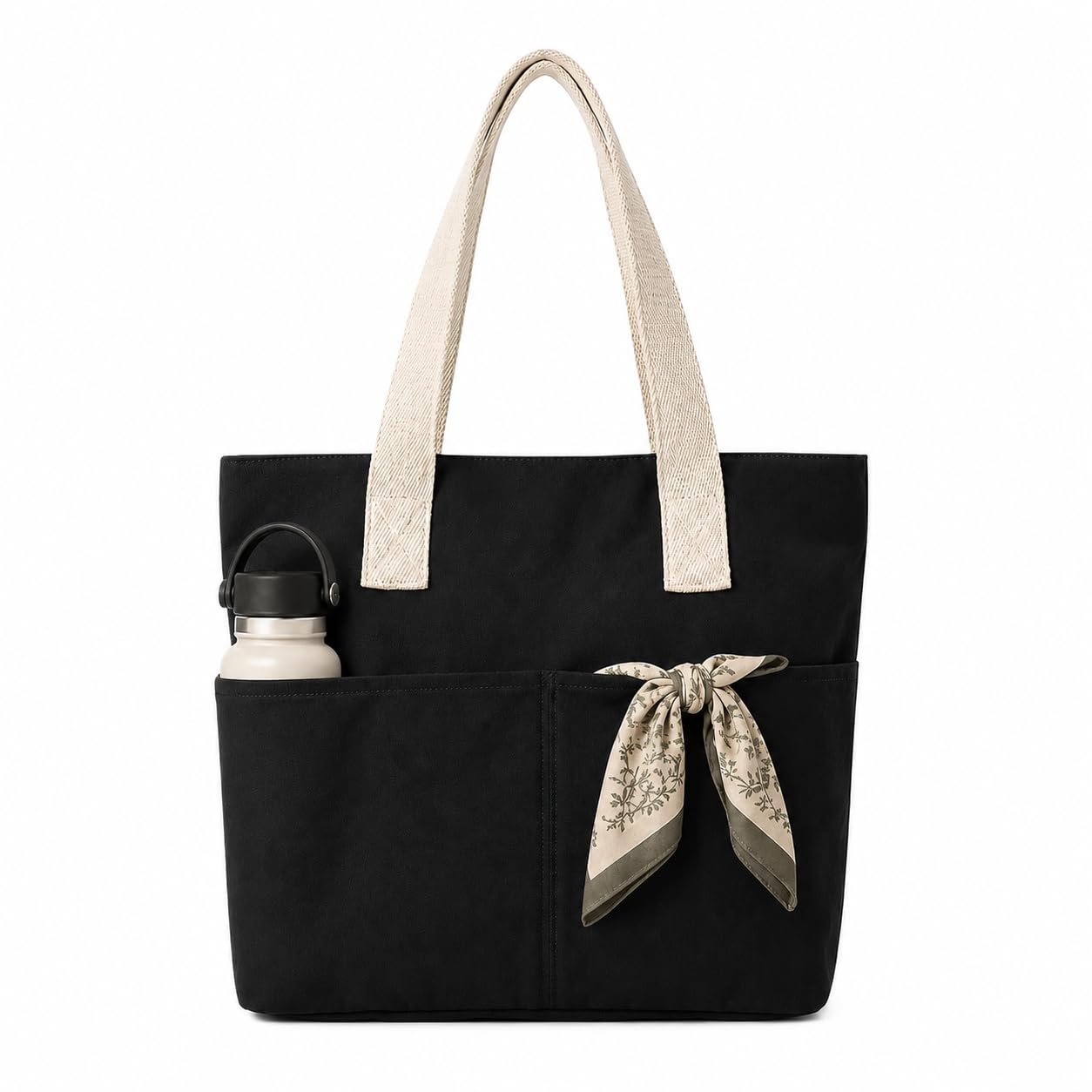 homelya Tote Bag for Women, Girls & Ladies | Fits Up to 14" Laptop | Multiple Pockets (Inner & Outer) | Stylish Tote Bag for College, Office, Work & Daily Use-picture-39
