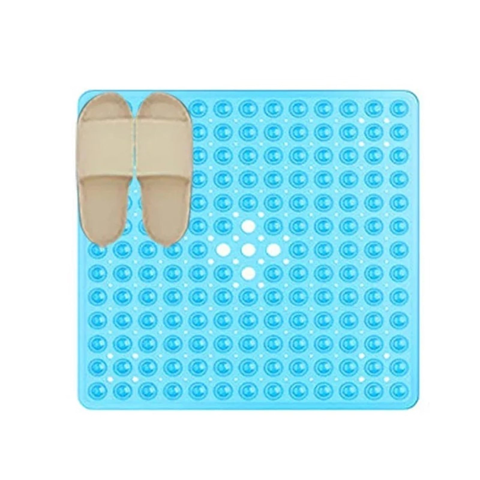 Tapis de Bain AntidéRapant Tapis de Douche carré en PVC 1 pièce