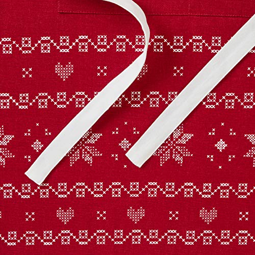 SKL Home by Saturday Knight Ltd. Apron, Cotton, Red - Image 2