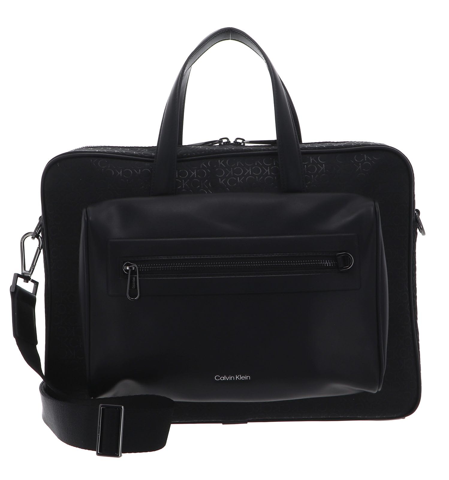 Calvin Klein maletín bolsa de ordenador portátil con compartimento para portátil CK Elevated Laptop Bag Repreve Black Tonal Mono negro