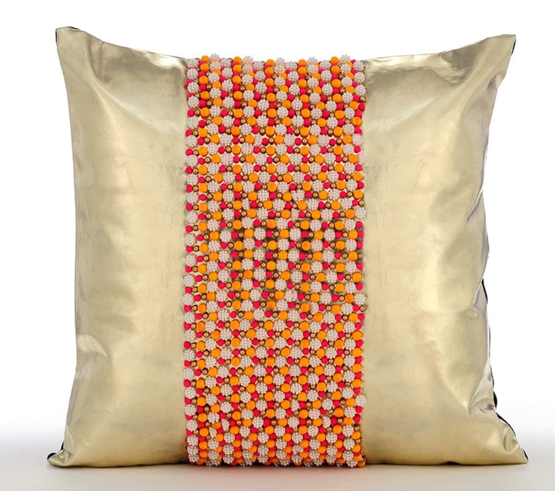 Faux Leather Euro Pillow Covers 