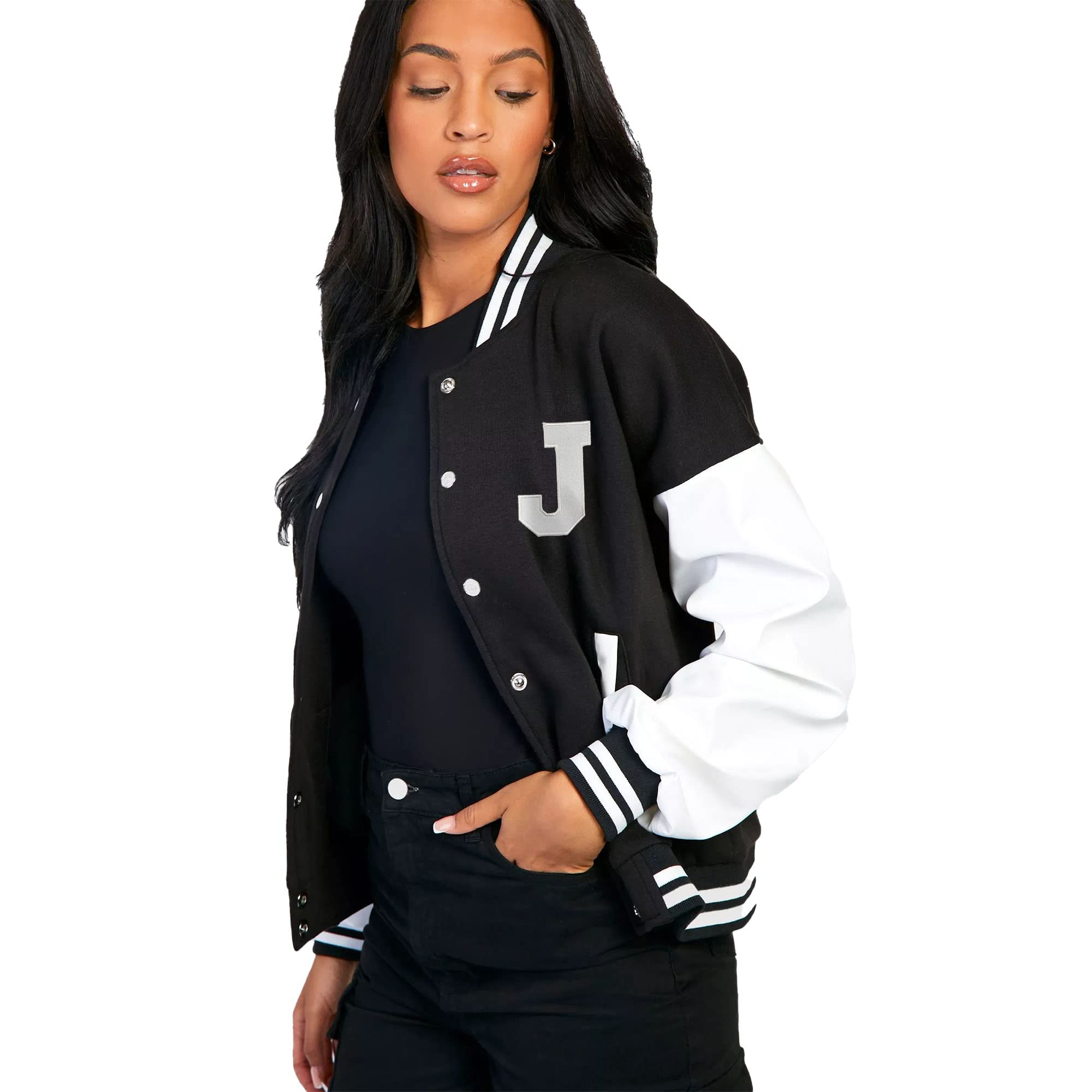 DROBELetterWomen Jacket For Women/College Varsity Jacket for Women