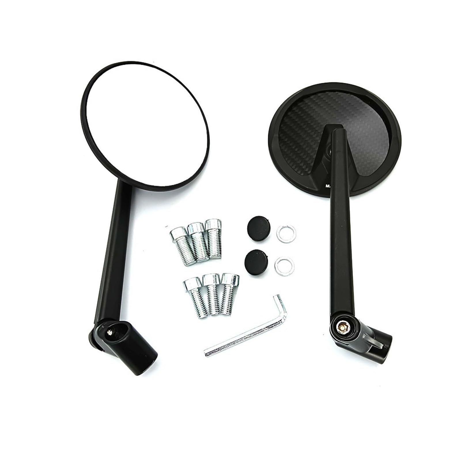 Specchietti A Manubrio Tmax Orion Neri 01 07 CON TAPPI - D.ASCONE MOTORS - Foto 8