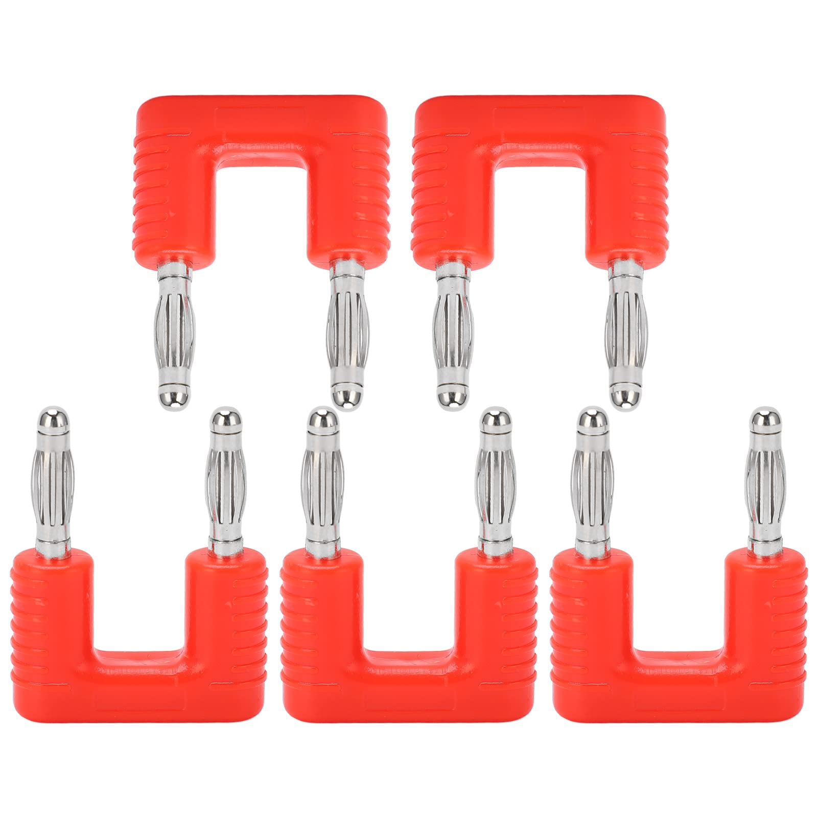 Banana Plug Connector, Special Process Spacing 19mm Double Banana Plug for Ships (Red)