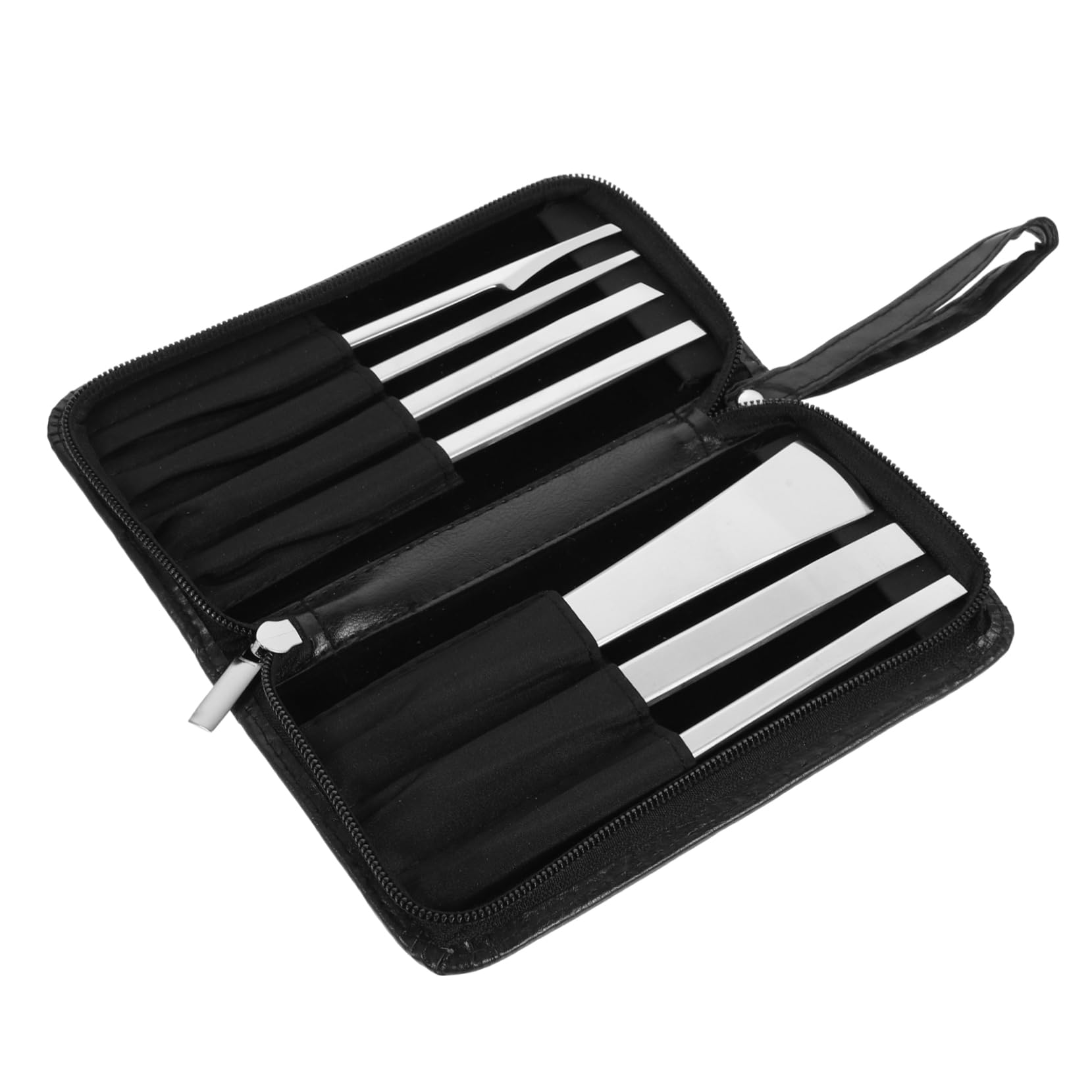 Acciaio ad Alto Manganese Coltelli per Pedicure Set 7 Pezzi | Argento, Materiale Pu, per Uso Familiare e Professionale, per Mani e Piedi, Rimozione Calli e Pelle Secca