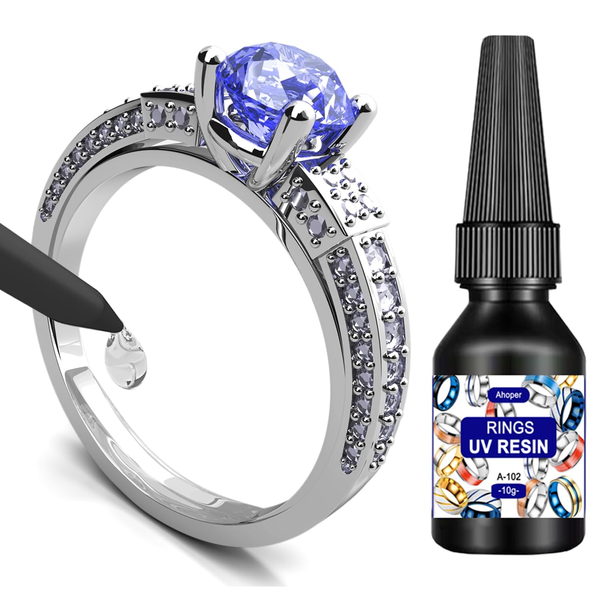 Ahoper Ring Sizers for Loose Rings, Size Adjuster, Guards, Invisible Adjuster for Women and Men, Fits All Rings, Transparent