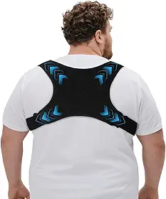King Mills Cinta Ortopédica Plus Size Para Dor Lombar, Corretor Postural Respirável Para Mulheres E Homens Nos Tamanhos 3Xl A 6Xl, Cinta De Suporte Ajustável Para Pessoas Altas E De Grande Porte.