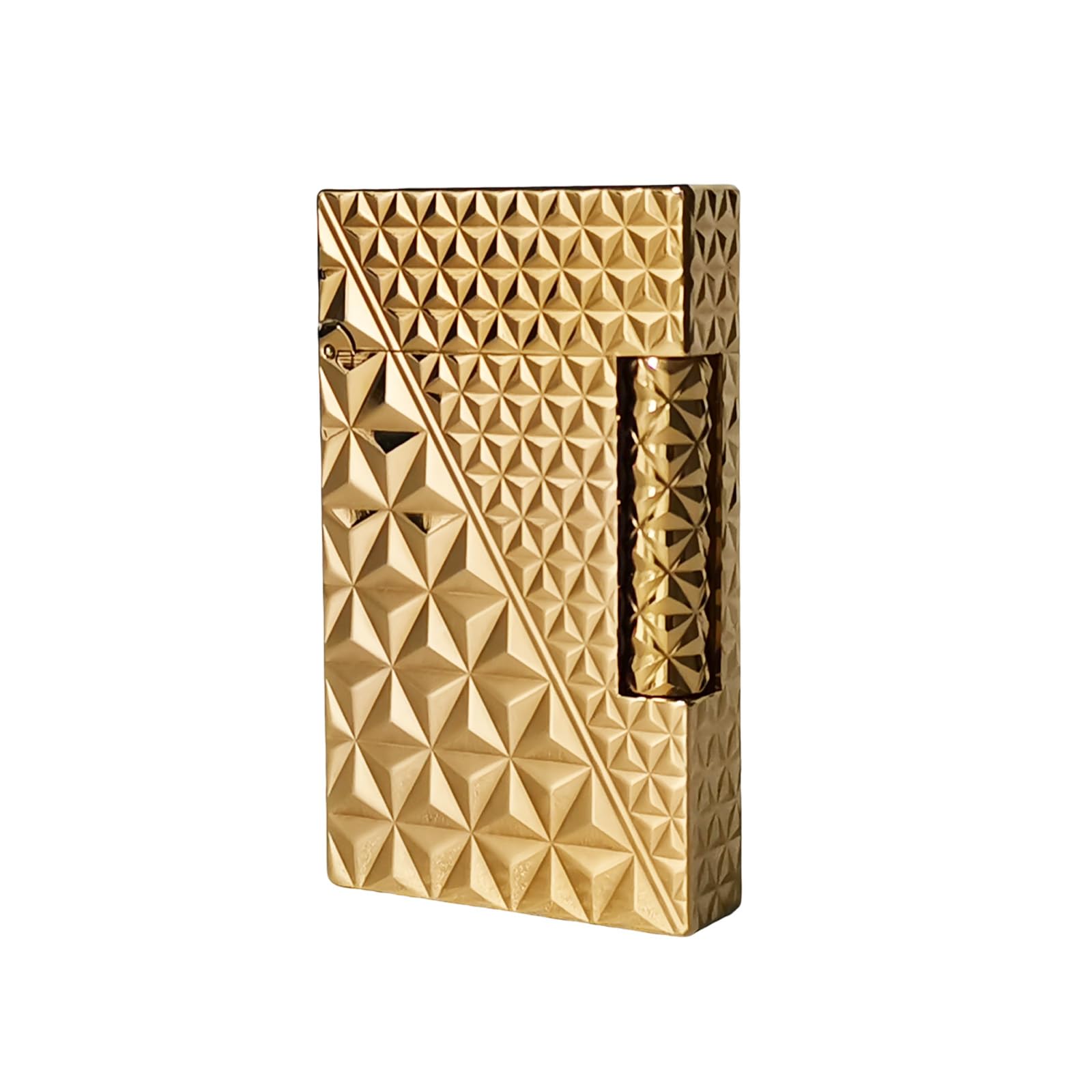 Ligne 2 lighters Classic Ping Sound Soft Flame Adjustable Cigar Lighter Refillable Butane Handcrafted Brass Flint Replacement Gift
