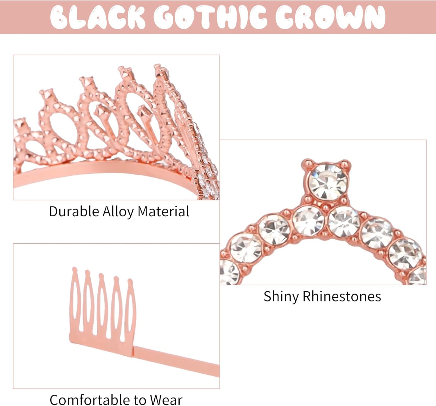 Happy Birthday Party Decorations Set with Banner, "Birthday Queen" Sash and Crown, Balloons, Cake Topper, Tablecloth, Candles for 18 Year Old Birthday Party (Rose Gold)