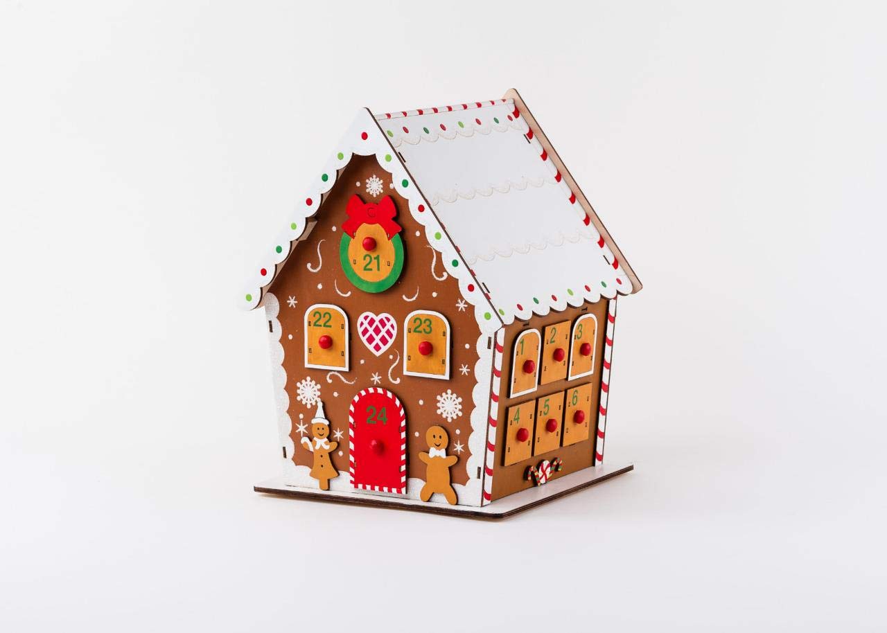 One Hundred 80 Degrees Gingerbread House Advent Calendar : Home & Kitchen -  Amazon.com