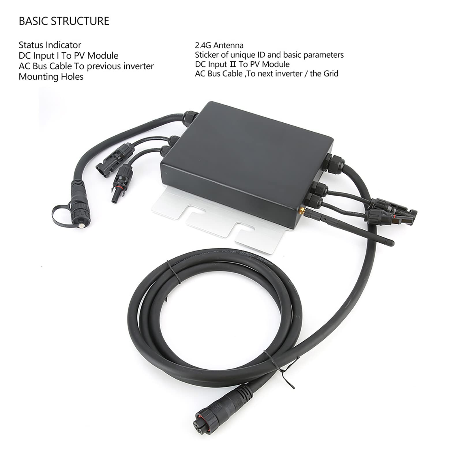 SG600MD 120V 230V Micro Solar Inverter 2.4G Inwerter Sieci Komunikacyjnej do zastosowań Mieszkaniowych