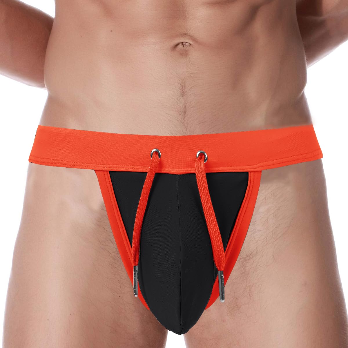 ZUOLAIYIN Badehose Herren Eng Kurz Badeshorts mit Tunnelzug Schwimmhose Badeslip Schwimmwear Männer Bikini Slip