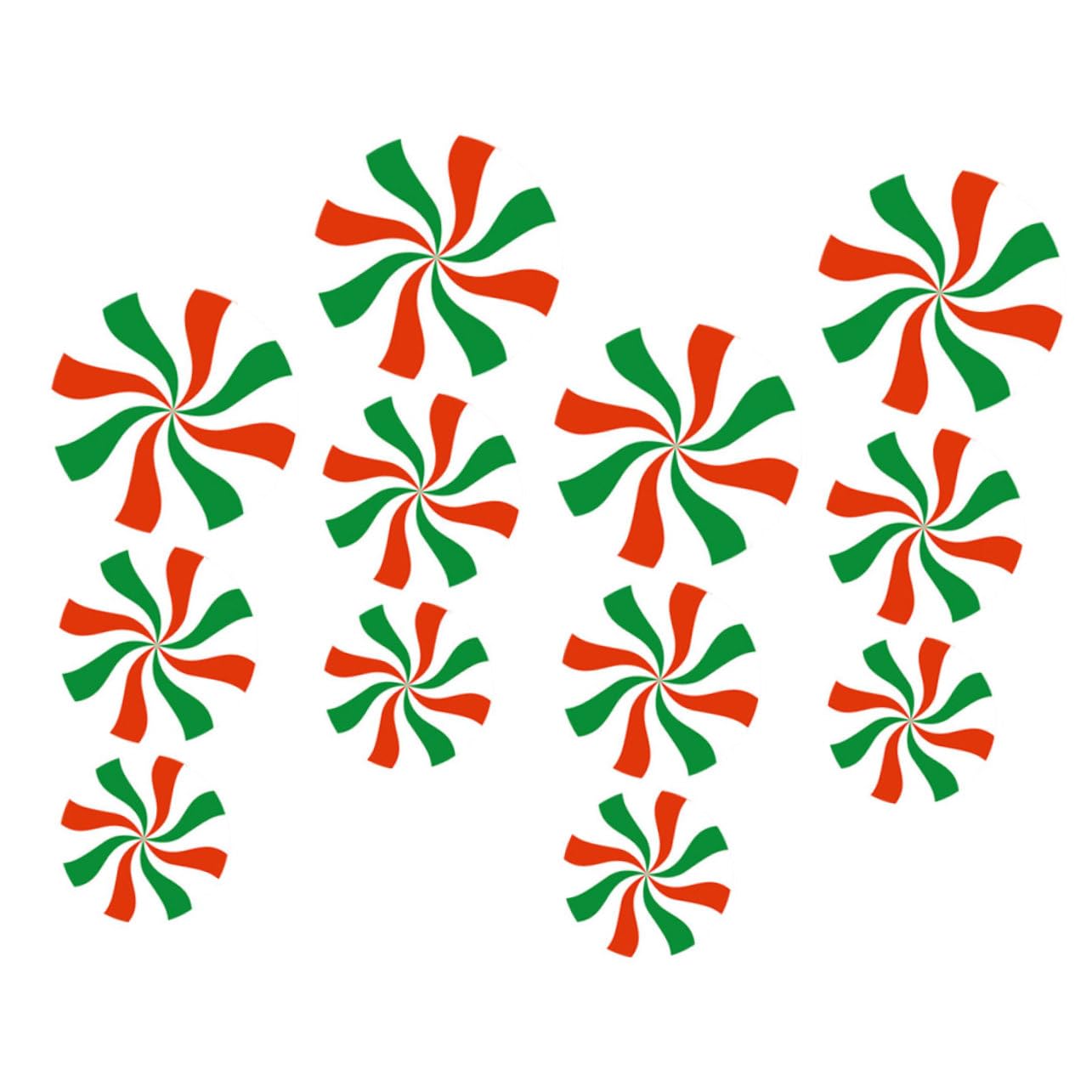 Zerodeko 5 Juegos Pegatinas De Dulces De Navidad Xmas Decorations Pegatinas Navideñas Asperja Botín Gel Pegatina De Pared Etiqueta De La Pared Decorativa De Polivinilo 12 Piezas X 5