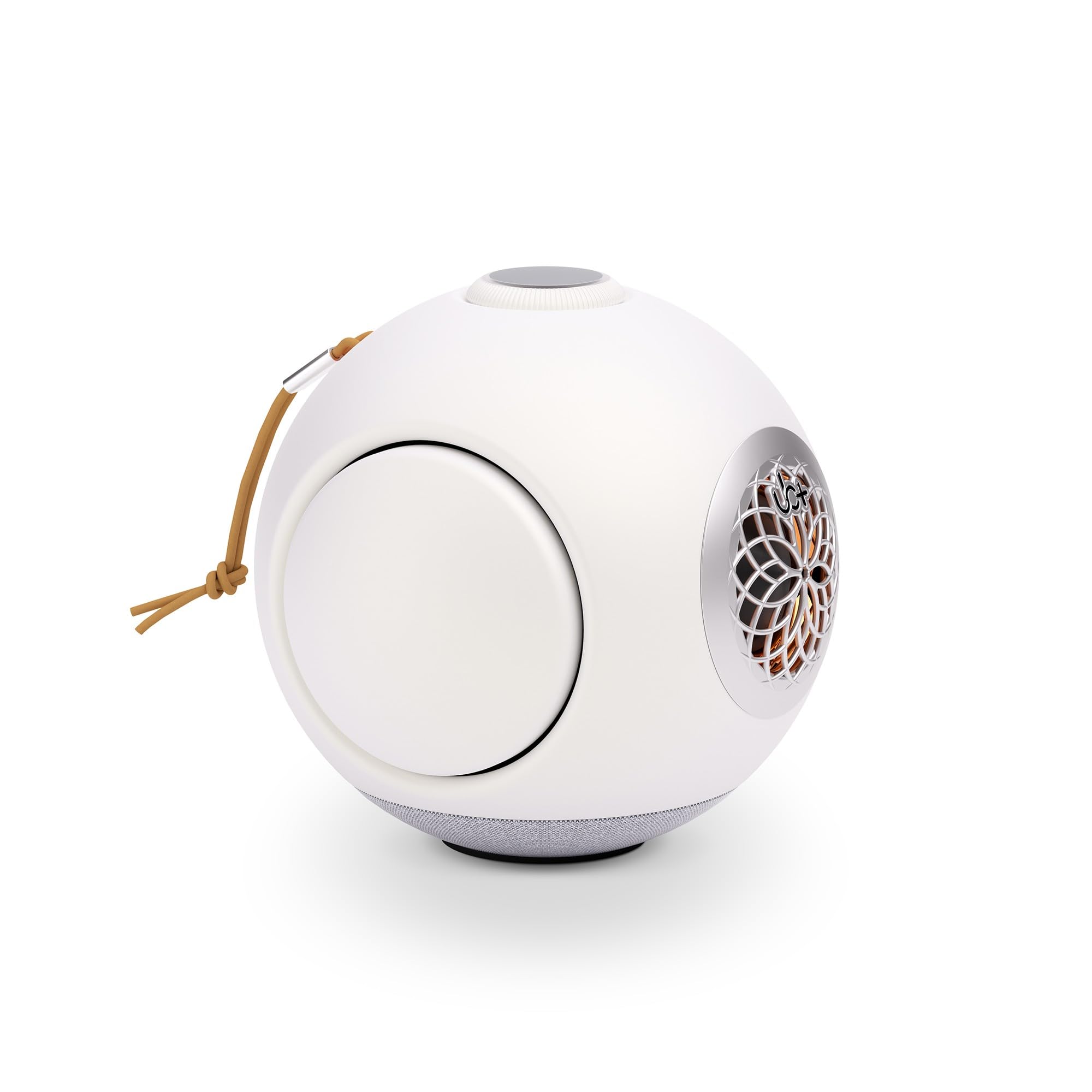UB+ dBMiNi, Enceinte Bluetooth Portable, Hi-FI, Ultra-Basses, Sphérique | Enceinte compacte, Longue autonomie, Double basse, Étanchéité, TWS, Idéal pour l'extérieur / la maison(Blanc Perle)