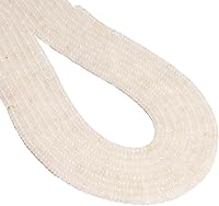 Vista 52 de ICAI Cuentas 4x6mm Naturales Redondas – Cuentas Espaciadoras de Gemas Sueltas para Hacer Joyería DIY (Lapislázuli)