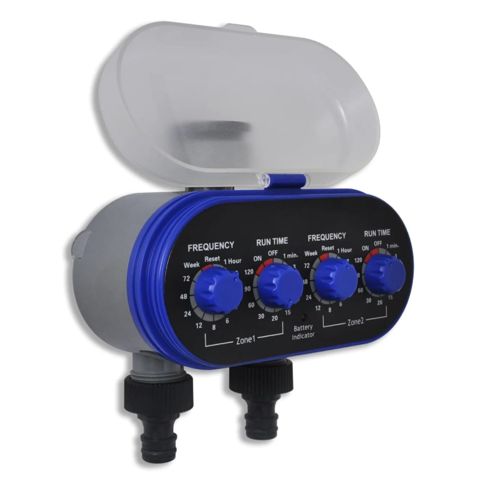 Timer Irrigazione Elettronico Automatico da Giardino 2 Prese,Programmatore d'irrigazione da Giardino, per Tutti i Tipi di rubinetti