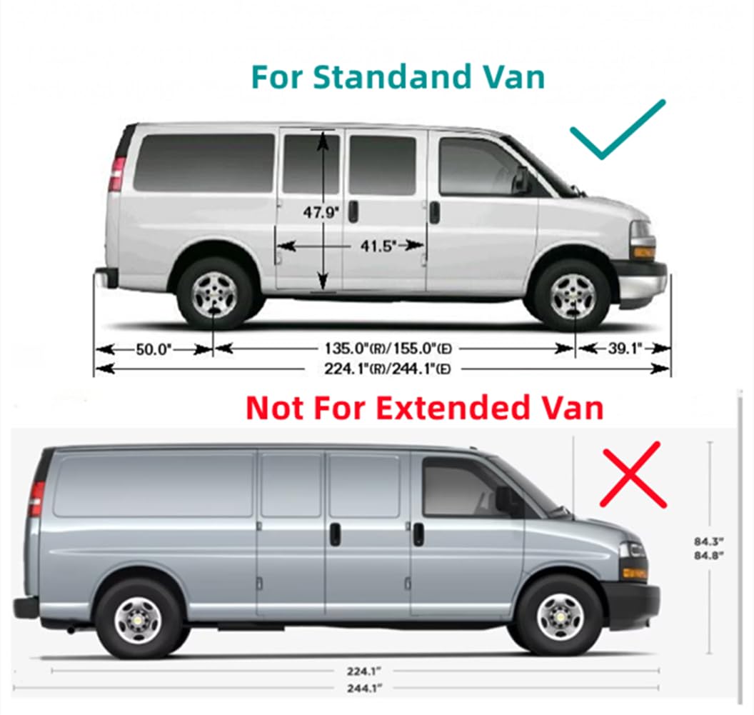 Chevy Express Extended Length Rear Window Passenger Side Back