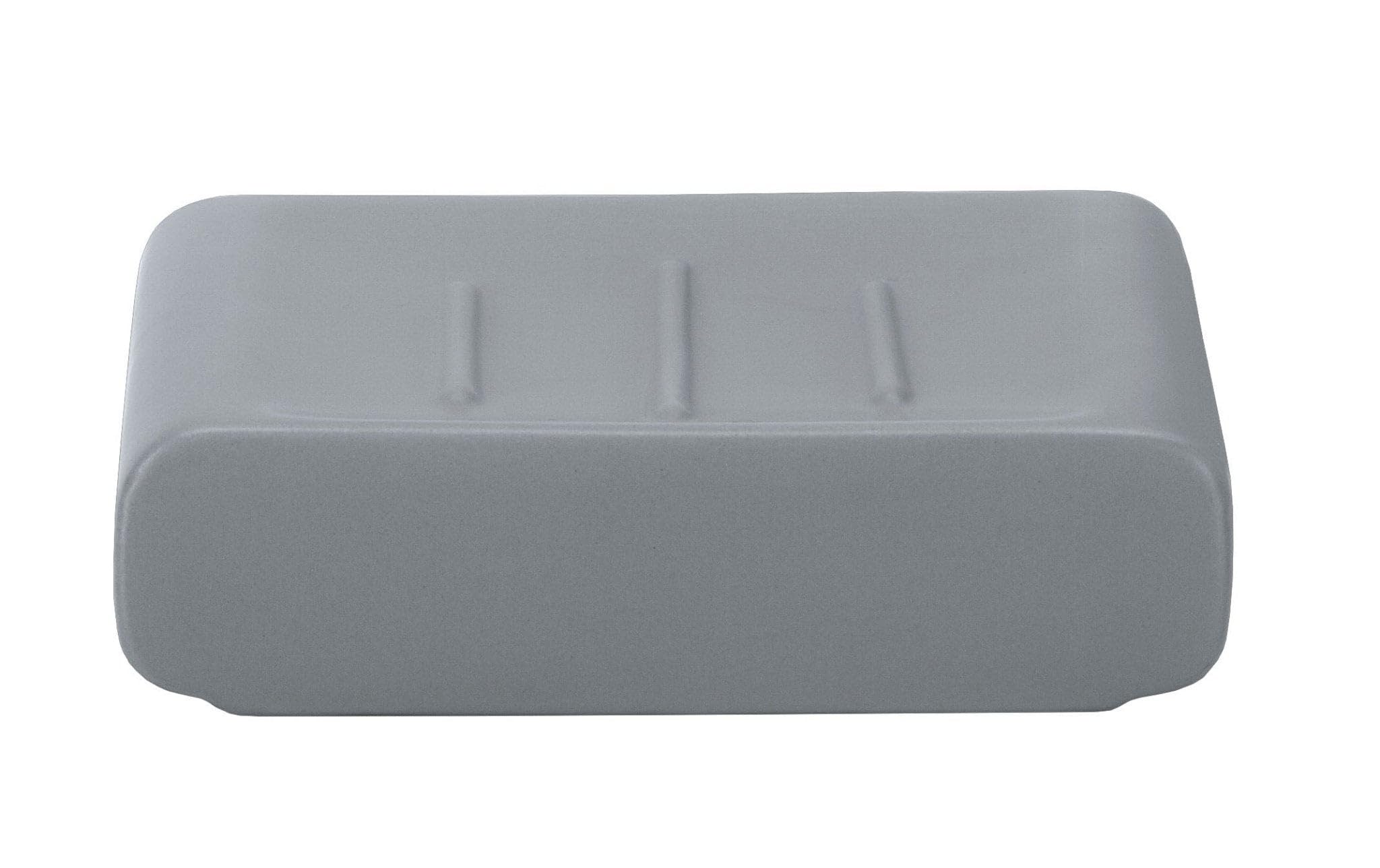 Kleine Wolke Stoneware Cubic Soap Dish, Anthracite