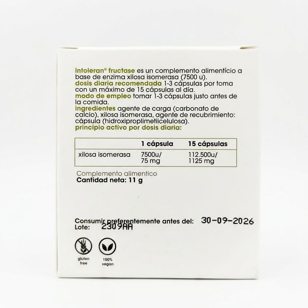 INTOLERAN INTOLERAN fructase 36cap. – gélules qui facilitent la supplémentation quotidienne, boîte de 36 gélules, contribue au fonctionnement normal de l’organisme au quotidien et facilite la prise en