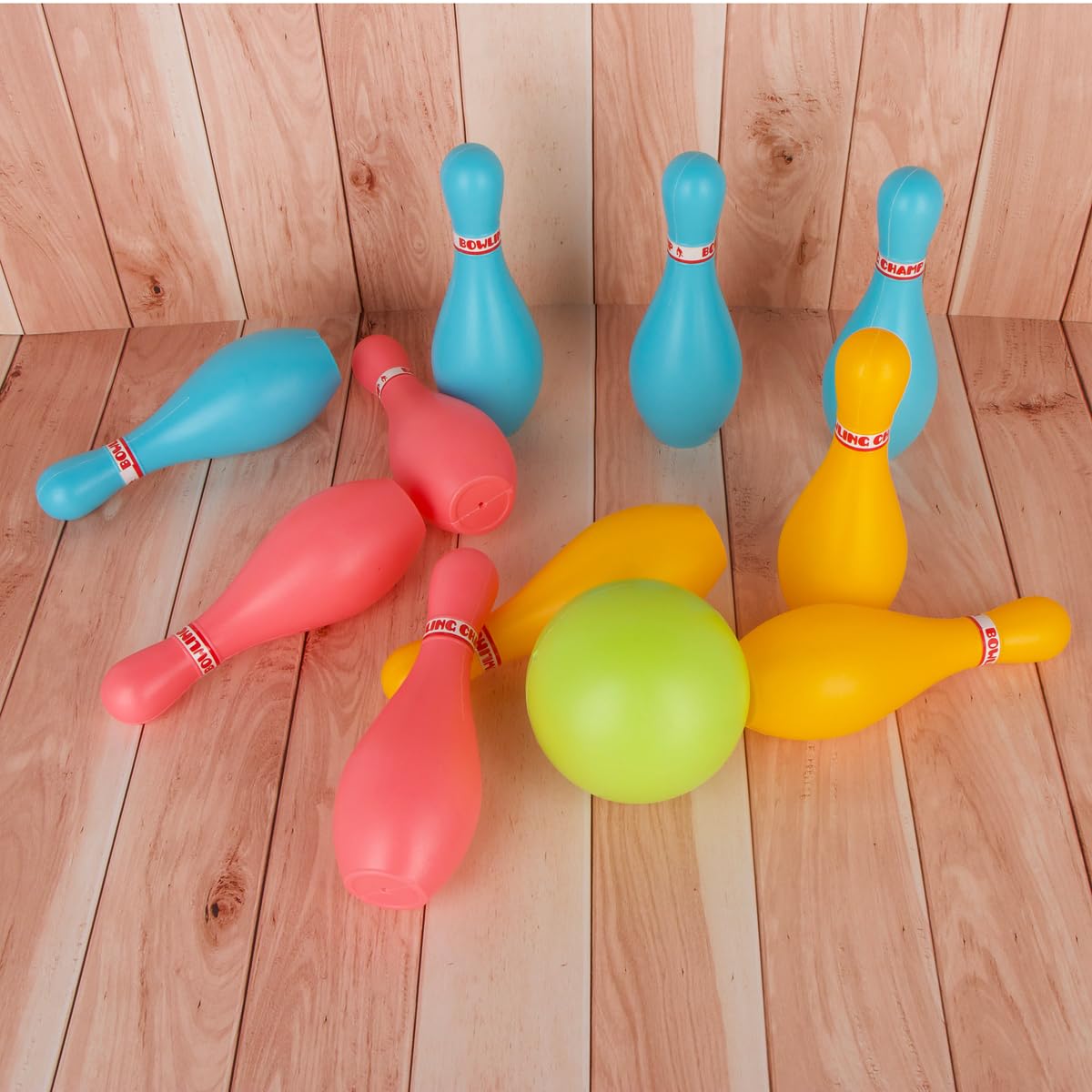 Vistnale Jeu de Bowling éducatif, Jeu de Bowling pour Enfants Jeux d'intérieur et d'extérieur pour Enfant Jouet en Plastique 10 Broches 2 balles pour Vistnale Jeu de Bowling éducatif, Jeu de Bowling pour Enfants Jeux d'intérieur et d'extérieur pour Enfant Jouet en Plastique 10 Broches 2 balles pour