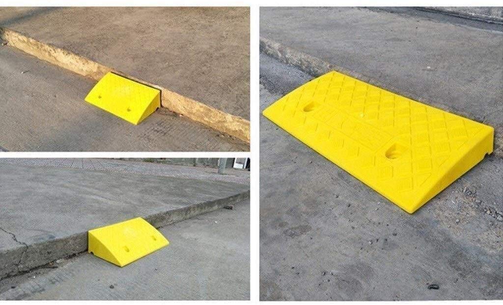 Gumowy Kerb podkładka na rampę deskorolka schodowa, plastikowe podwyższenie rower elektryczny podkładka pod stopki do wózka inwalidzkiego podkładka progowa Rampy samochodowe, 11-13 cm (kolor: C, rozmiar: 50 * 27 * 11 cm)