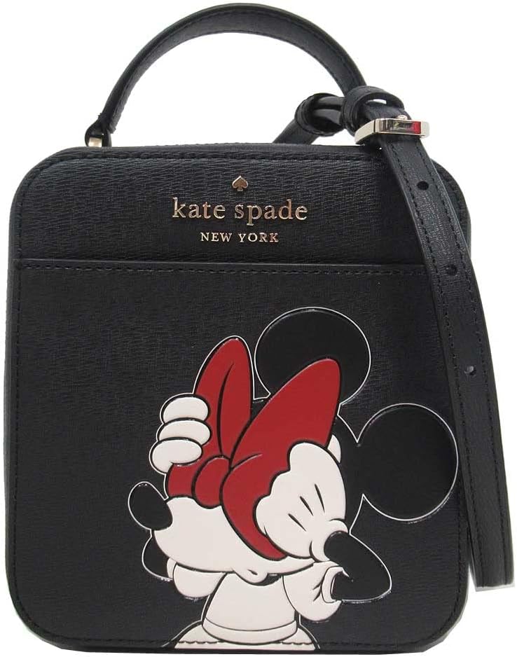 Amazon [ケイトスペード] ショルダーバッグ サフィアーノPVC ディズニーコラボ ミニーマウス モチーフ バニティ ミニバッグ