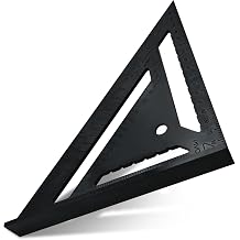 7 Inch Plastic Carpenter Square, Measuring Tool | Square Layout Tool for Carpentry and Engineering, made of High Impact Polystyrene
