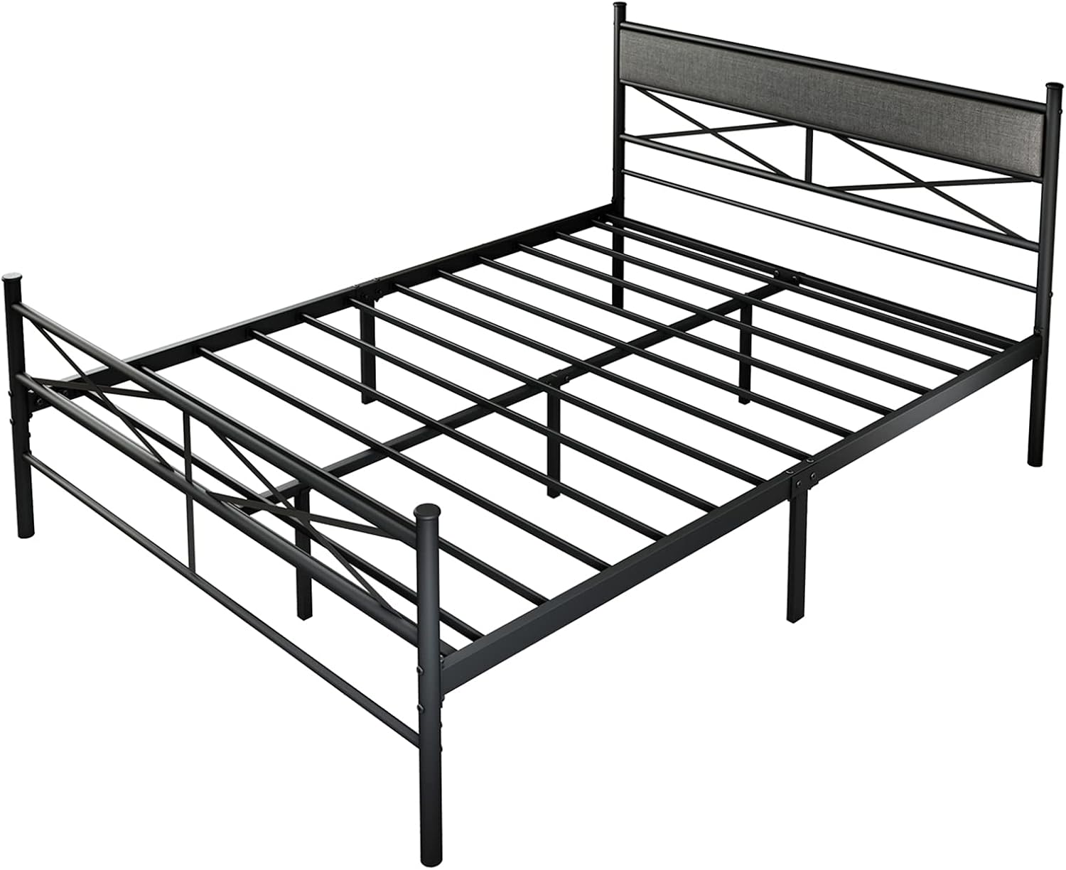 SAMTRA 14 inch Modern Heavy Duty Queen BedFrames Platform No Box Spring Needed