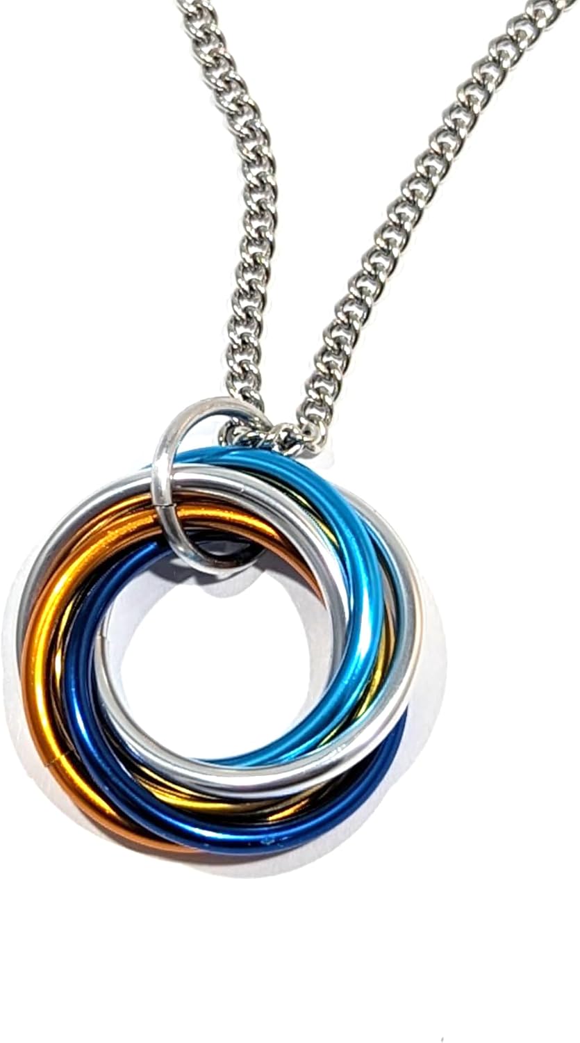 Möbii Pride Jewelry - Stylish Fidget Keychains, Necklaces, Earrings - by Steel Lynx - Image 3