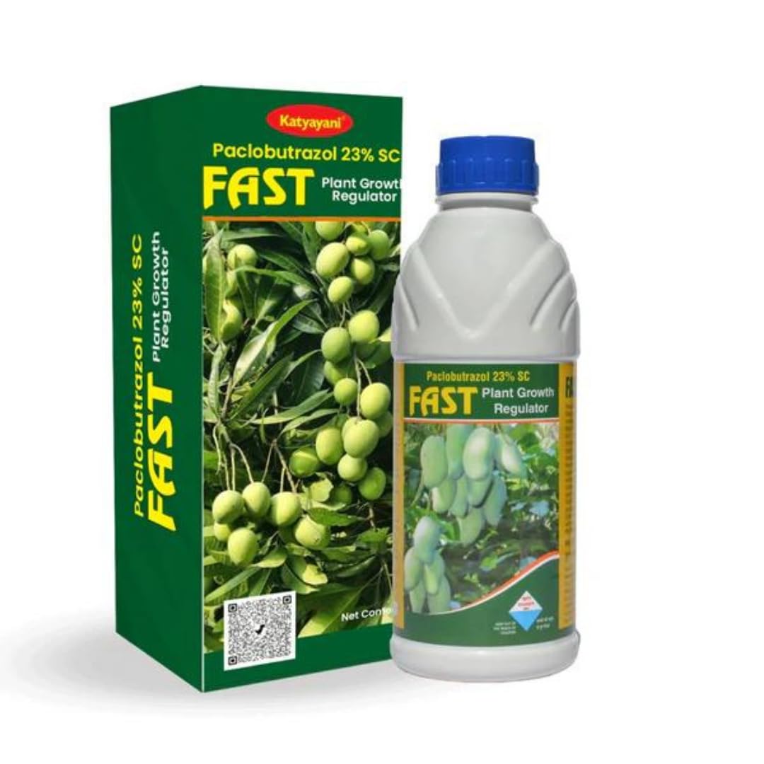 Katyayani Fast Paclobutrazol 23% SC (3 Ltr) | New Generation Product for MangoTree Growth Regulator Targeting Mango Plant Flowering Stimulant High Fruit Yield (1000ml x 3)