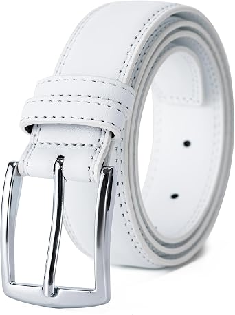 Aegero Mens Belt, Leather Dress Jeans Belt, Fashion & Classic Designs Ideal Match for Work Business and Casual
