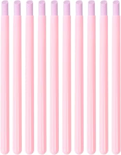 KADS 10Pcs Pumice Stone Nail File Cuticle Stone Pusher Nail Sanding Sticks Nail Art Pen Cuticle Remover Trimmer (Pink 10Pcs)