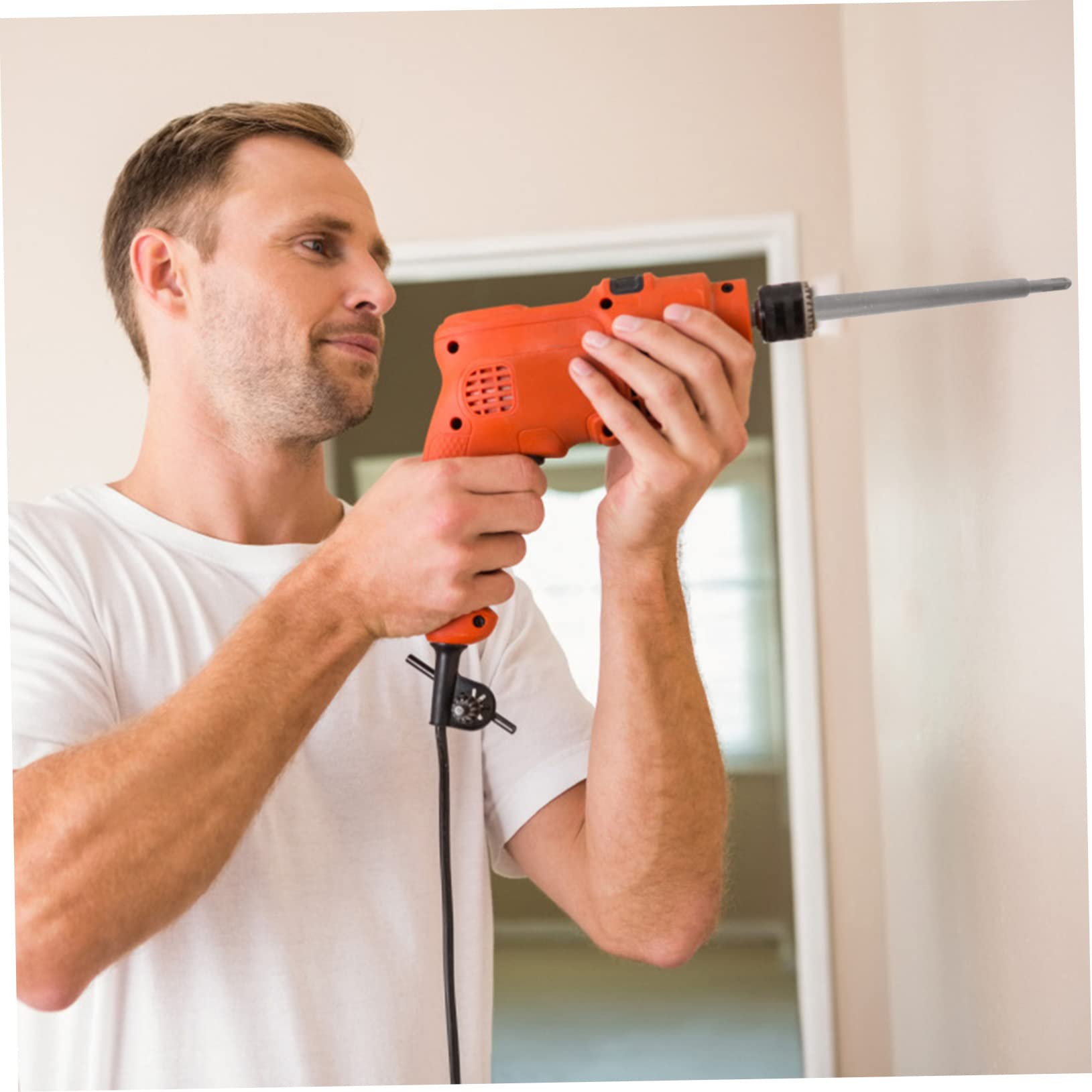 LALAFINA 1 Set Concrete Hole Saw Kit Electric Hammer Drill Bits for Wall Masonry and Cement Drilling External Thread Adapter