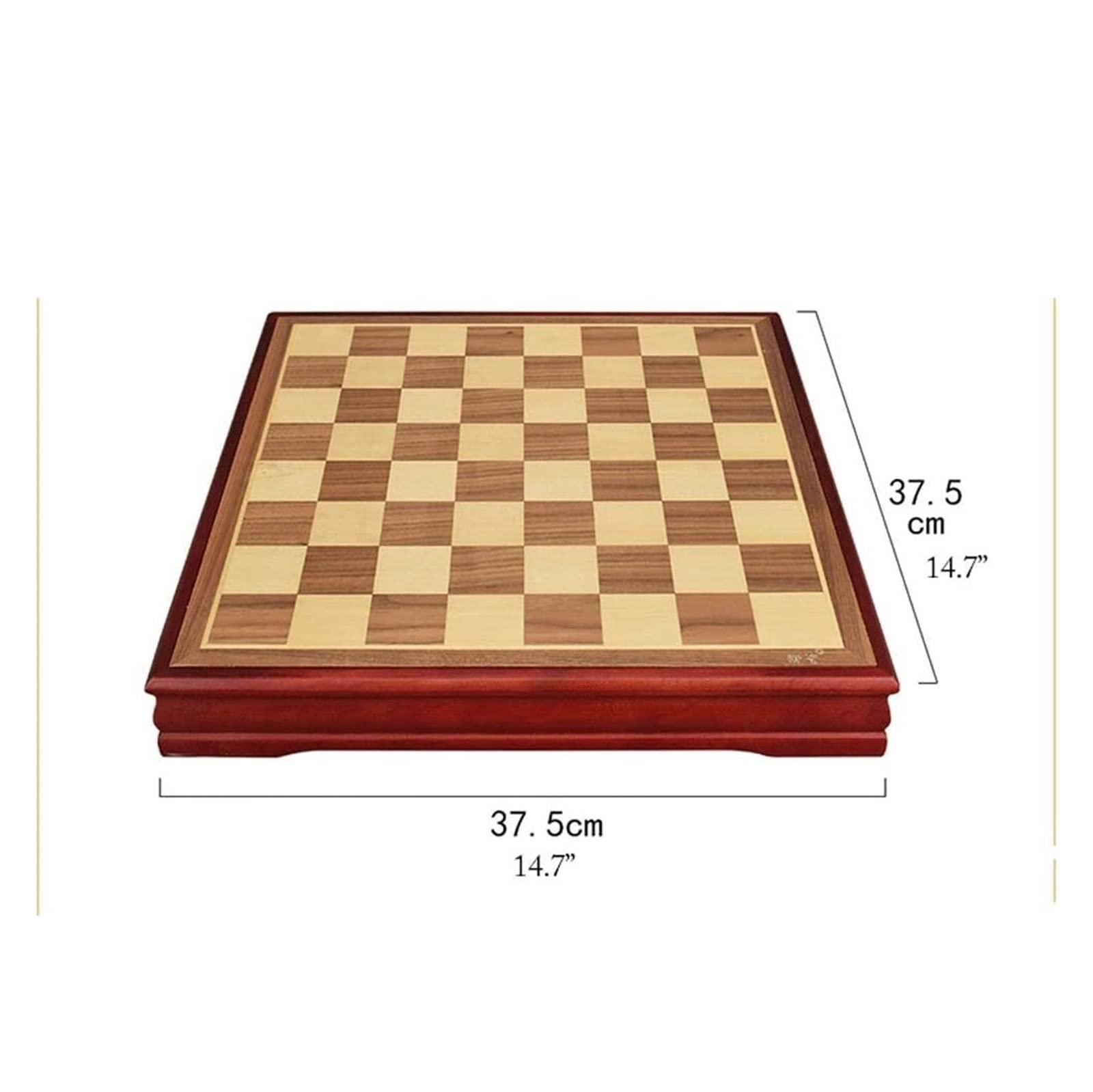 Set da scacchi pieghevole da viaggio, Scacchiera in legno con pezzi degli scacchi in agata Set di da 14,7 pollici