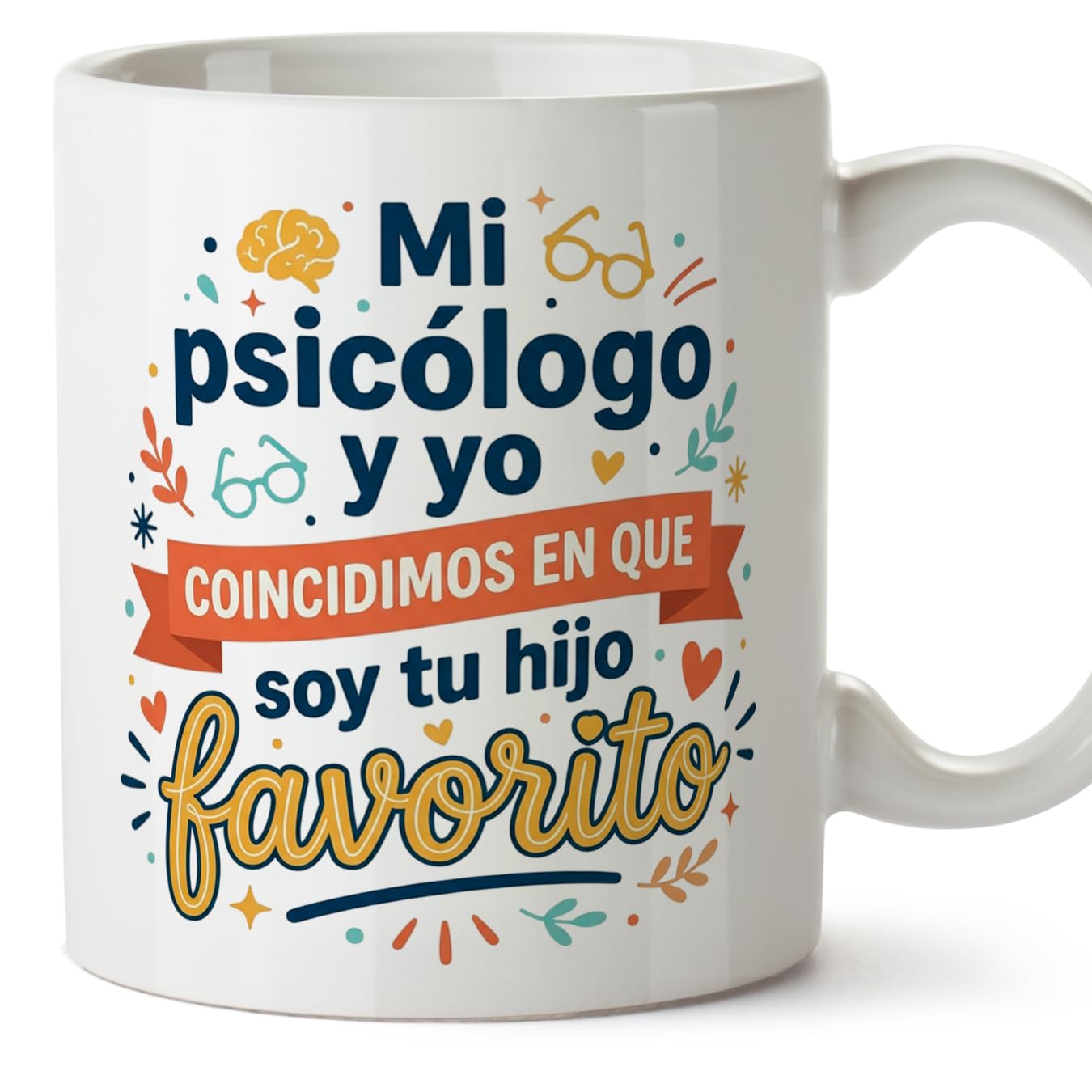 MUGFFINS Taza mamá con frase Para el mundo eres una madre pero para la familia eres el mundo en Español | regalo madre | 330 Ml 11 oz | Idea original para regalar | progenitores v1 — view 93