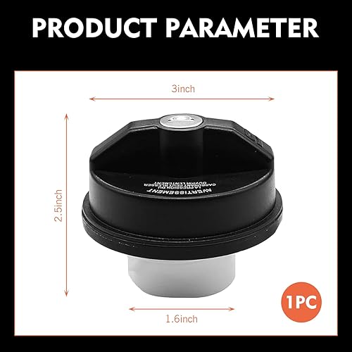 Miniatura 2 de Tapa del depósito de combustible con bloqueo, tapa de depósito de combustible antirrobo sellada de plástico ABS, OEM #05278655AB 5278655ab, piezas