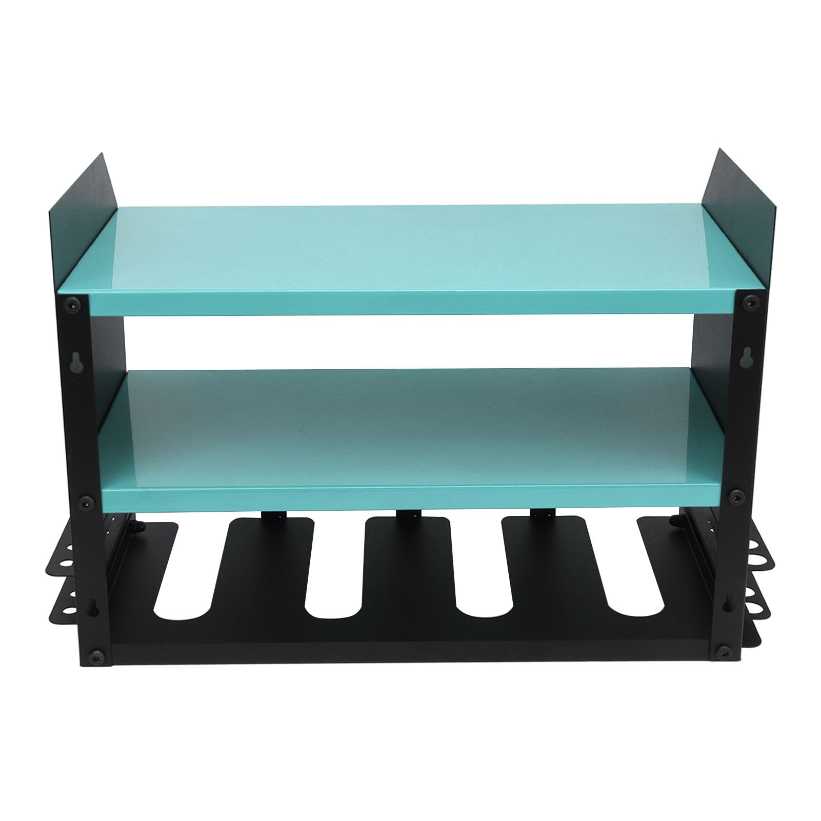 Yctze Strumento di Alimentazione a 4 Slot Compatto, Portaoggetto di Ferro Montato a Parete per Esercitazioni, Cacciaviti e Accessori-per Officina e Garage (BLUE)