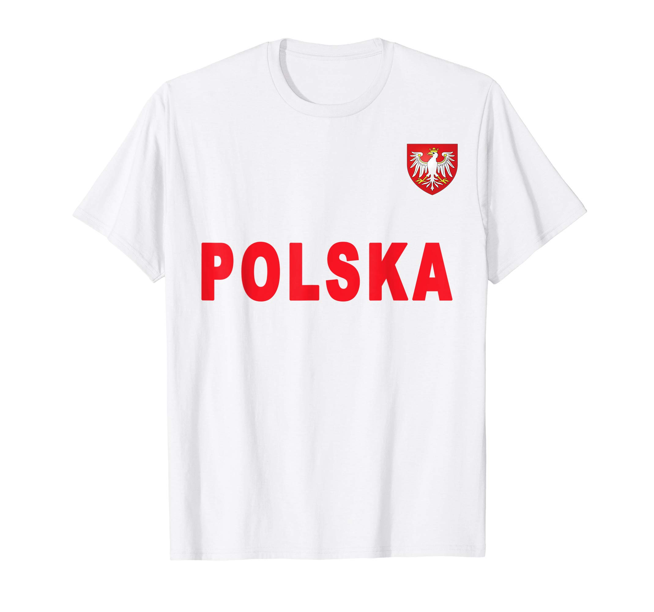 Poland National Football ShirtsPolska T-shirt - Polish National Red Text Tee T-ShirtOEKO-TEX STANDARD 100