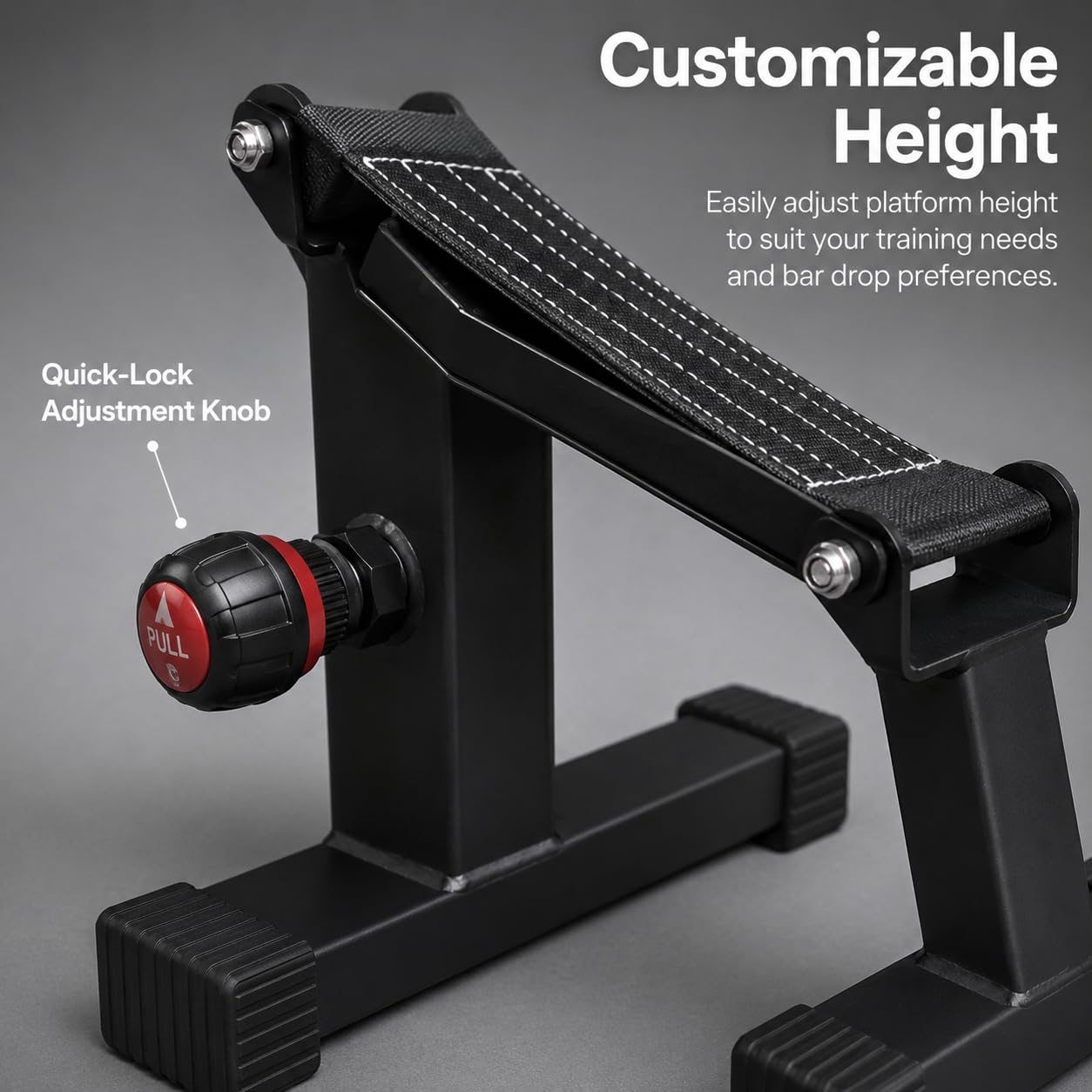 Supporto Deadlift per Bilanciere, Barbell Stand Regolabile per Sollevamento Pesi, Deadlift Jack in Acciaio per Casa e Palestra