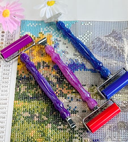 Kit de pintura de diamante Hailivike: herramientas con rodillo de arte y bolígrafo roscado 7