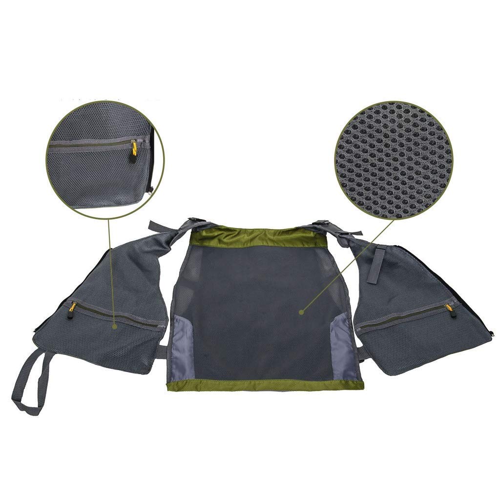 Gilet De Pêche à La Mouche Fishpond - Maille Verte - Multi-poches - Bretelles Ajustables - Occasion état Neuf
