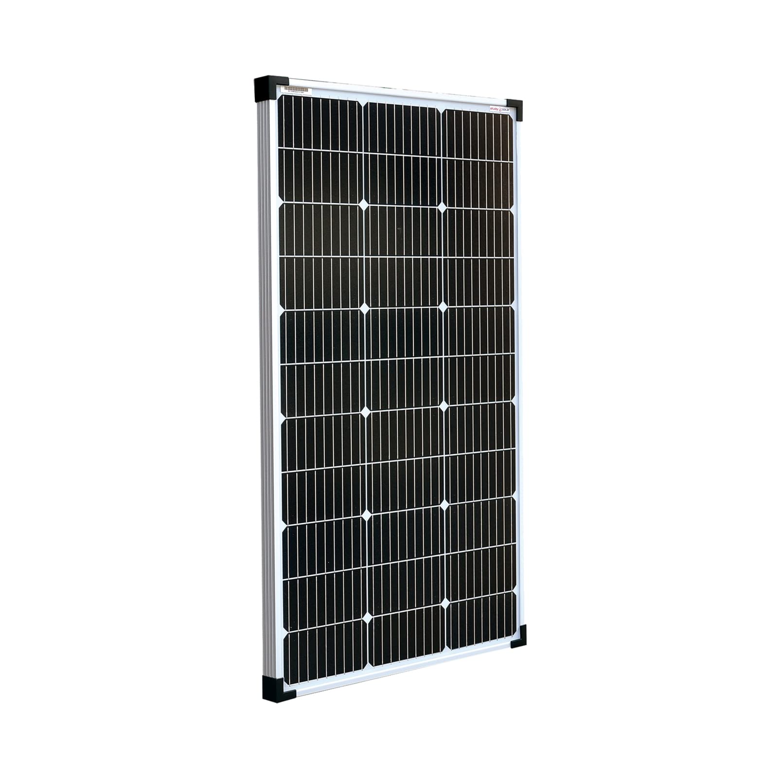 Enjoy Solar PERC Mono 100W 12V Pannello Solare Modulo Fotovoltaico, 166mm*166mm Cella Solare Monocristallina con 9 Busbars, Ideale per Camper, Alloggi da Giardino, Barca