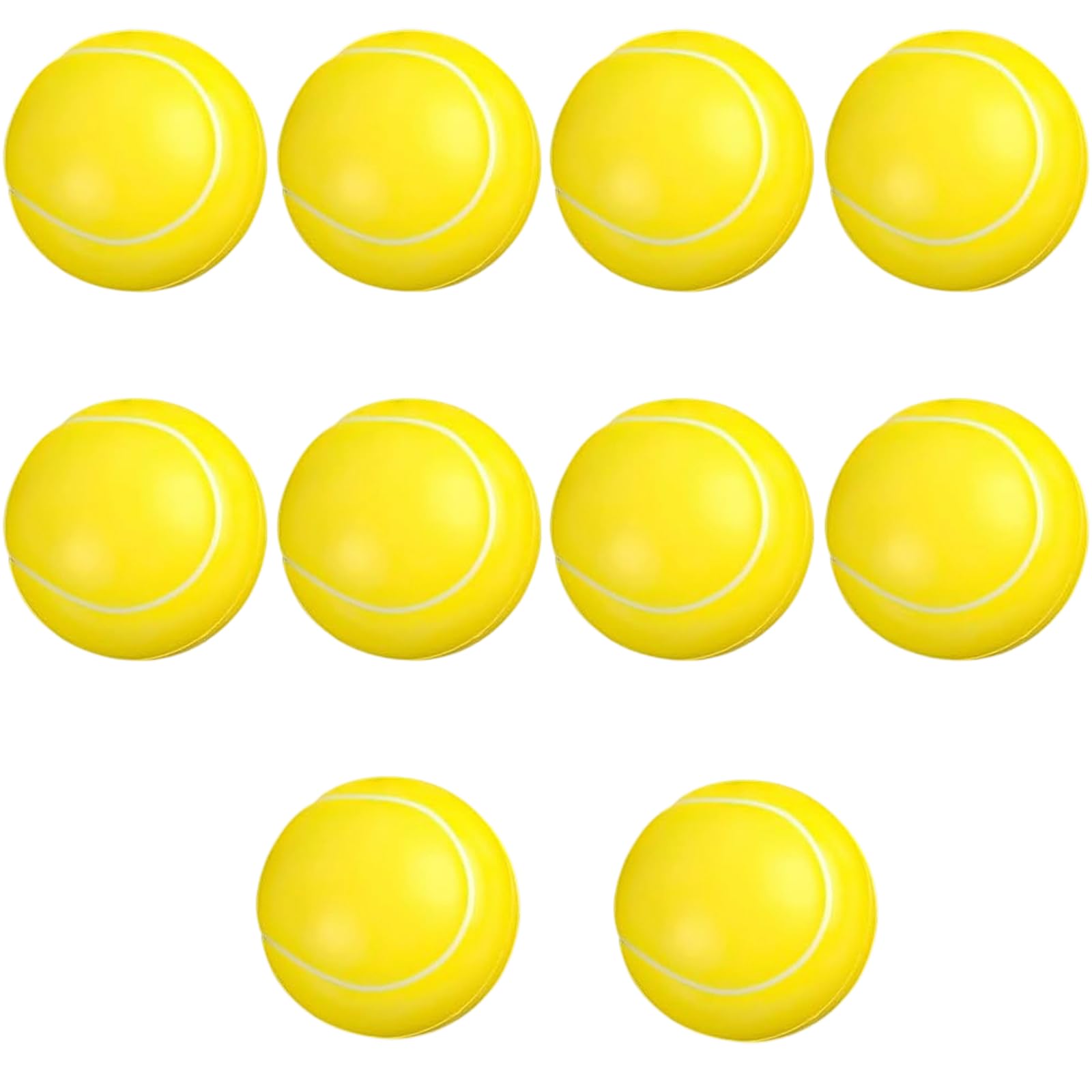 YSFVNP Sponge Ball, Foam Tennis Balls, Yellow Mini Foam Balls For Kids' Games Indoor Outdoor Sports For Kids Boys & Girls (10pcs)